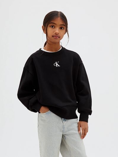 Maglia in felpa Calvin Klein - black