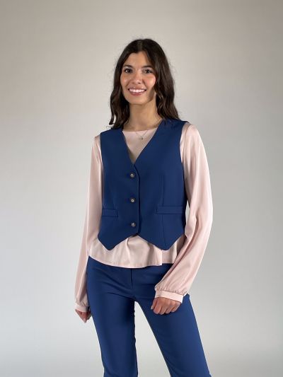 Gilet Rinascimento - blu brillante