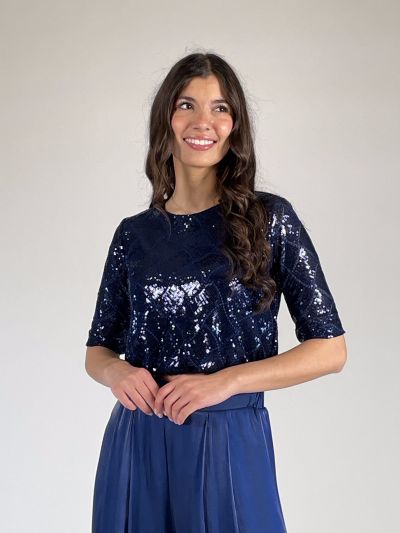 Maglia manica corta Rinascimento - blu brillante