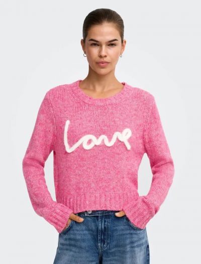 Pullover manica lunga Only - fuxia