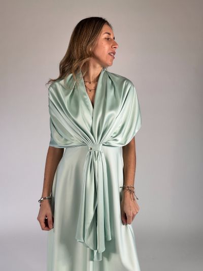 Sciarpa Rinascimento Curvy - verde menta