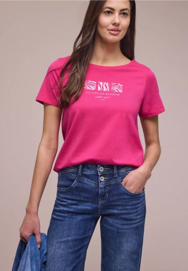 T-shirt manica corta Street One - magenta