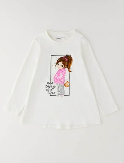 T-shirt manica lunga I Do - bianco