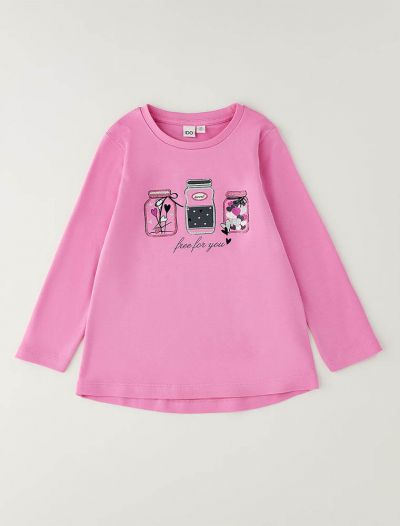 T-shirt manica lunga I Do - rosa