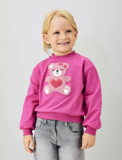 Maglia in felpa I Do - fucsia
