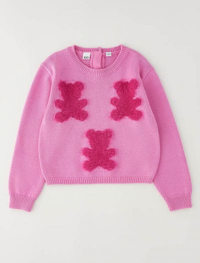 Pullover manica lunga I Do - rosa