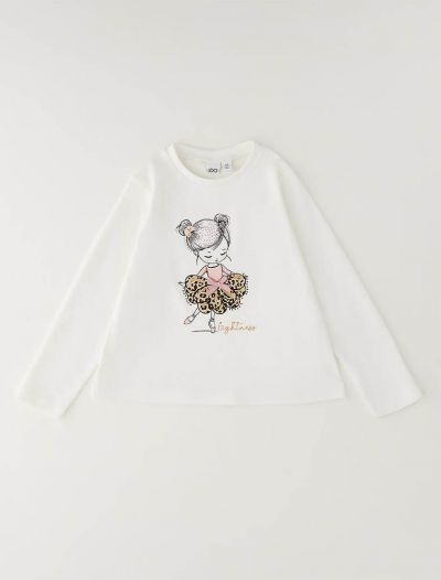 T-shirt manica lunga I Do - bianco