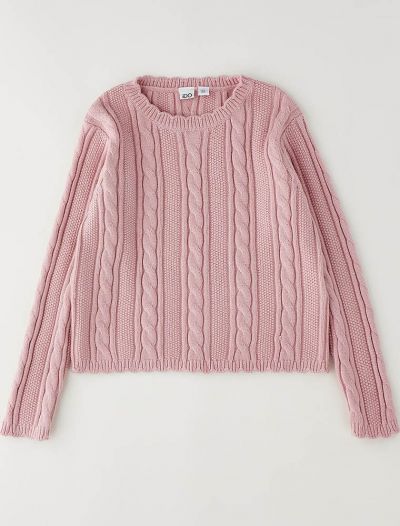 Pullover manica lunga I Do - rosa