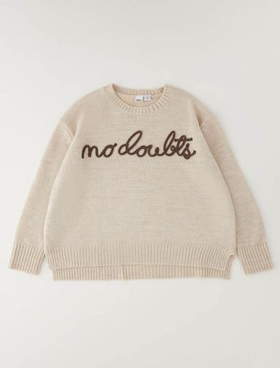 Pullover manica lunga I Do - beige