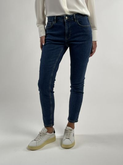 Pantalone jeans Emme - blu medio