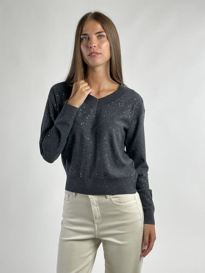 Maglia manica lunga Emme - grigio melange