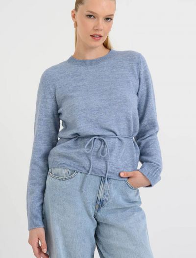 Maglia manica lunga Jdy - azzurro