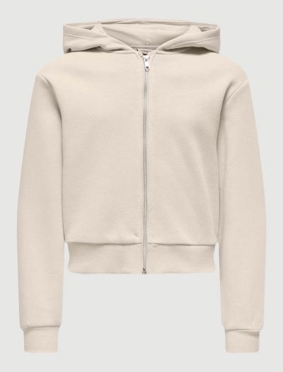 Maglia in felpa aperta Only - panna