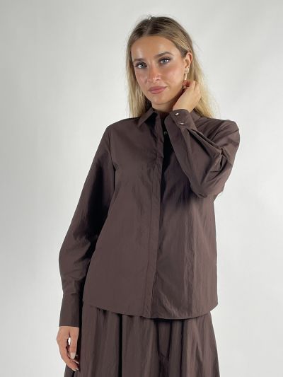 Camicia manica lunga Iblues - marrone