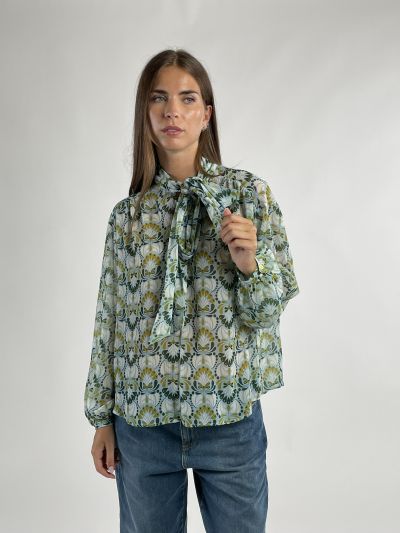 Camicia manica lunga Iblues - verde azzurro
