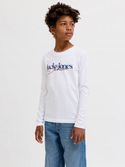 T-shirt manica lunga Jack & Jones - white