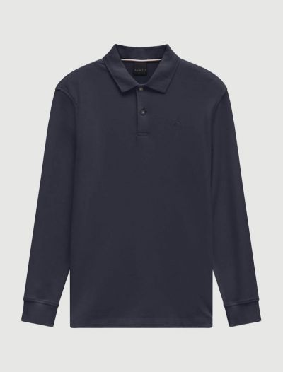 Polo manica lunga Bugatti - blu