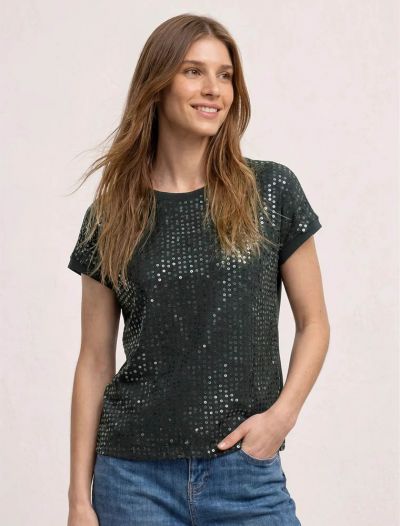 T-shirt manica corta Street One - verde scuro