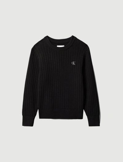 Pullover manica lunga Calvin Klein - black