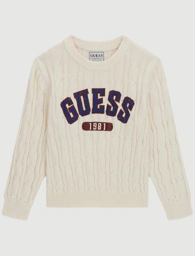 Pullover manica lunga Guess - panna