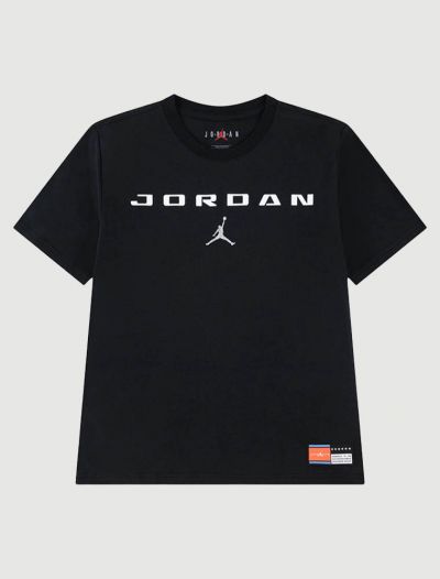 T-shirt manica corta sportiva Jordan - nero