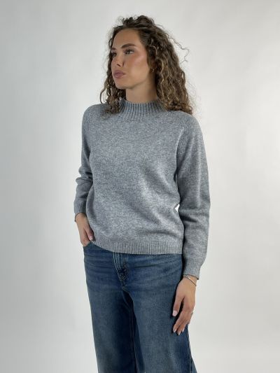 Pullover manica lunga Griffai - perla