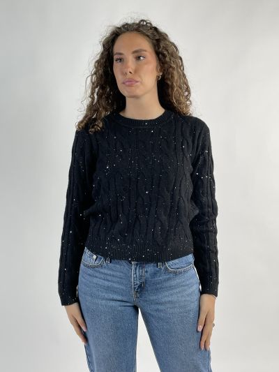 Pullover manica lunga Griffai - nero