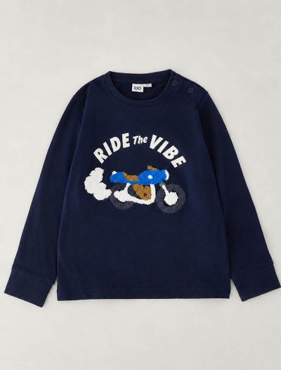 T-shirt manica lunga I Do - navy