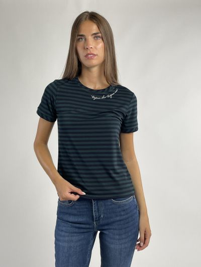 Maglia manica corta Liu Jo - verde blu