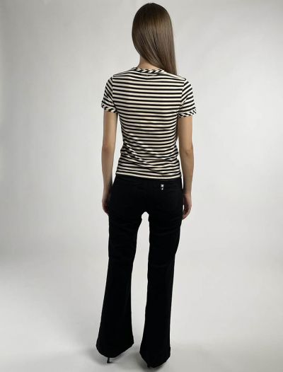 Maglia manica corta Liu Jo - panna nero