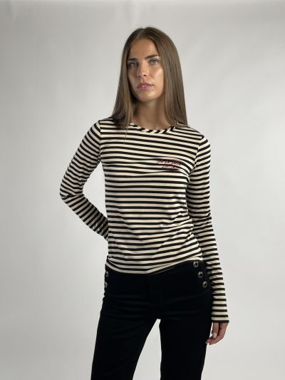 Maglia manica lunga Liu Jo - panna nero