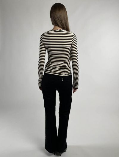 Maglia manica lunga Liu Jo - panna nero
