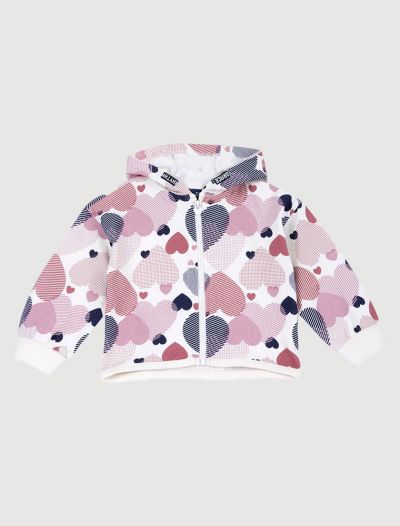 Maglia in felpa aperta Chicco - rosa