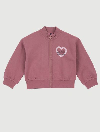Maglia in felpa aperta Chicco - rosa scuro