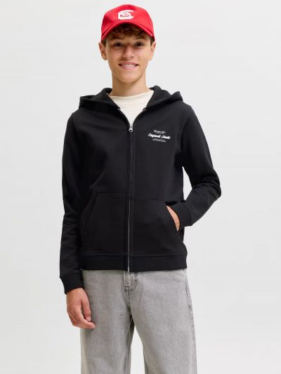 Maglia in felpa aperta Jack & Jones - black