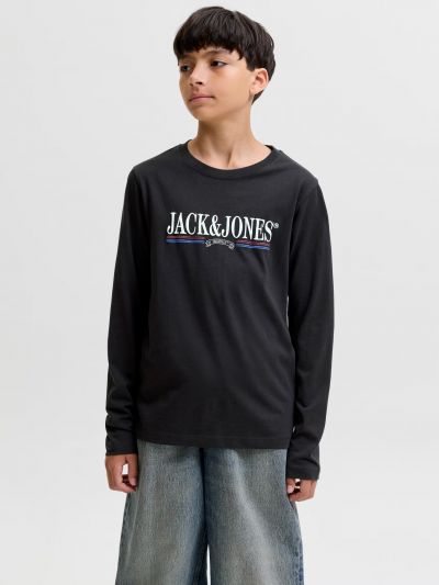 T-shirt manica lunga Jack & Jones - black