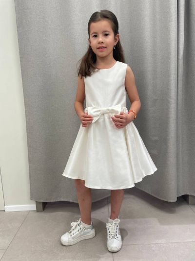 Abito manica corta elegante Melany Rose - panna