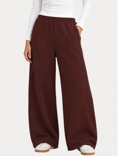 Pantalone Felpa Only - bordeaux