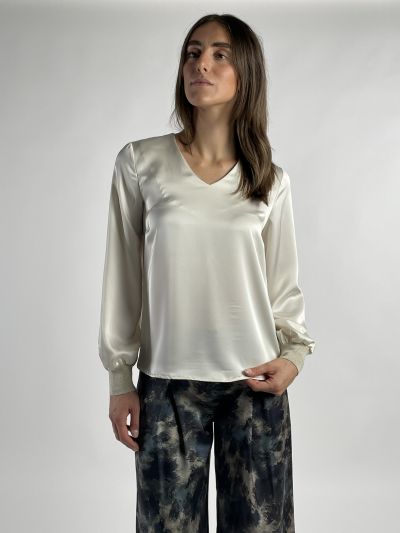 Camicia manica lunga giovane Artigli - avorio