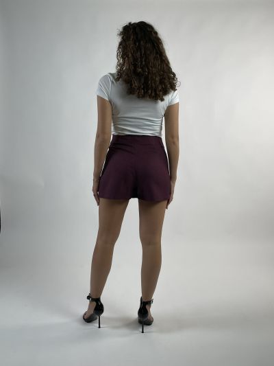 Pantalone corto Artigli - vino