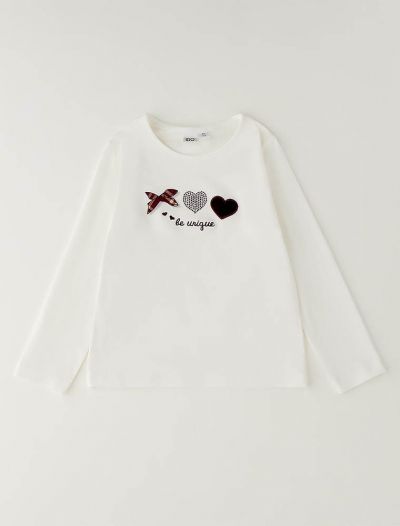 T-shirt manica lunga I Do - bianco