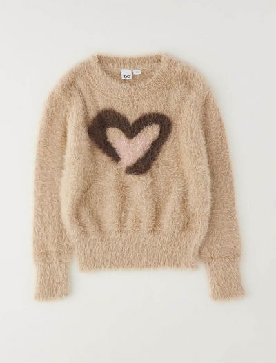 Pullover manica lunga I Do - beige