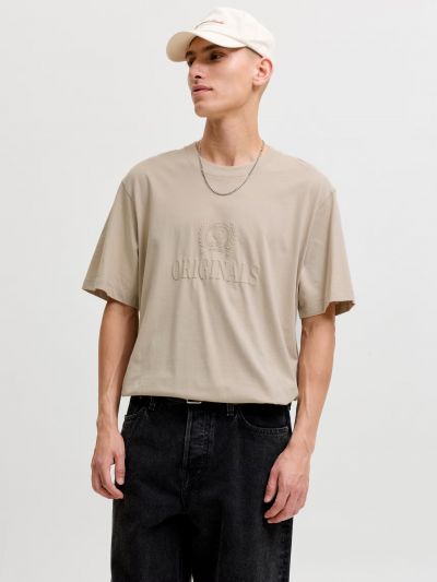 T-shirt manica corta Jack & Jones - beige