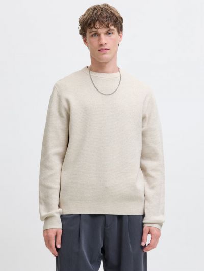 Maglia manica lunga casual Jack & Jones - cloud dancer