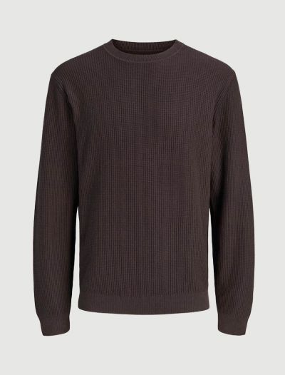 Maglia manica lunga casual Jack & Jones - cioccolato