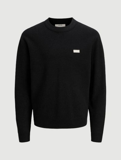 Maglia manica lunga casual Jack & Jones - black