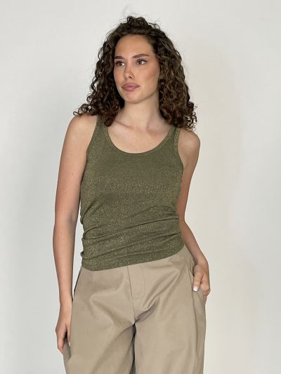 Canotta Susy Mix - verde militare