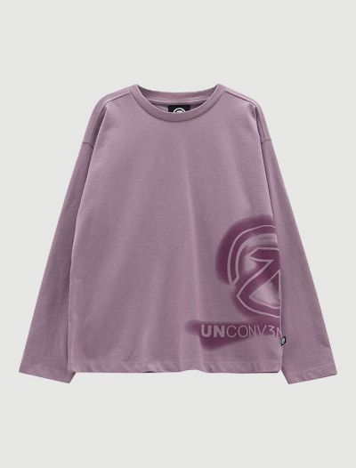 T-shirt manica lunga sportiva Uncoventional - orchidea