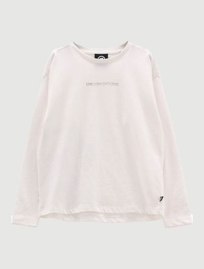 T-shirt manica lunga sportiva Uncoventional - milk