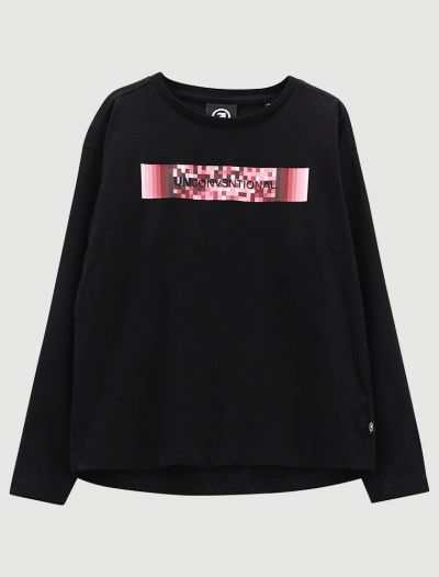 T-shirt manica lunga sportiva Uncoventional - nero